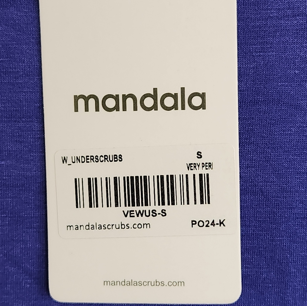 NWT Mandala Very Peri Underscrub Top - Picture 4 of 5